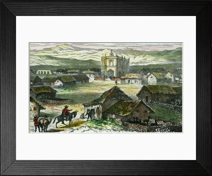 Framed Print : View of Tiahuanaco, near Lake Titicaca, Bolivia, c1880 Framed Print : View of Tiahuanaco, near Lake Titicaca, Bolivia, c1880