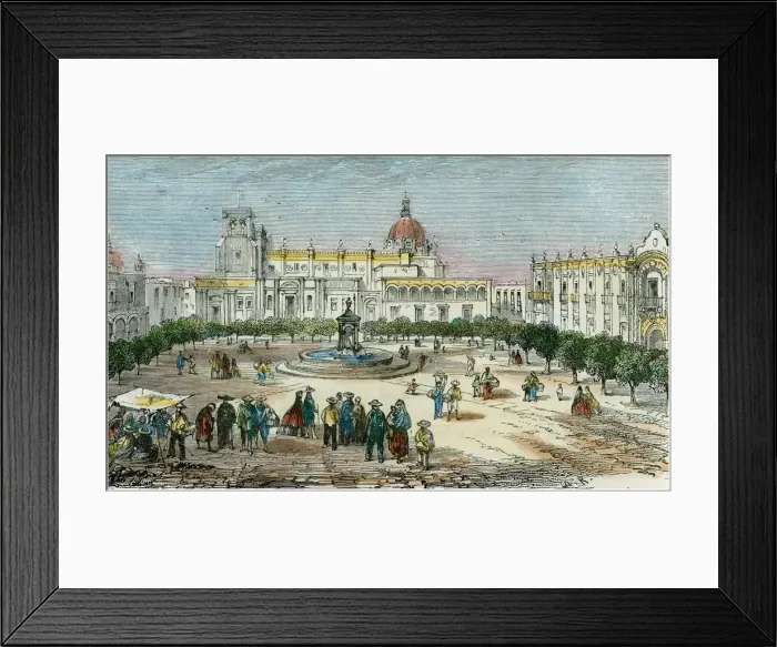 Framed Print : Plaza of Guadalajara, in the state of Jalisco, Mexico, c1880 Framed Print : Plaza of Guadalajara, in the state of Jalisco, Mexico, c1880