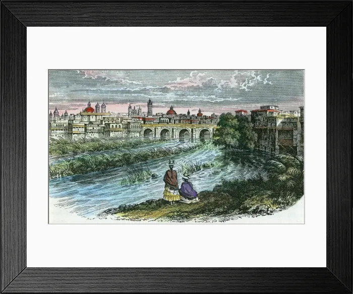 Framed Print : View of the city of Lima, the capital of Peru, from the River Rimac, c1875 Framed Print : View of the city of Lima, the capital of Peru, from the River Rimac, c1875
