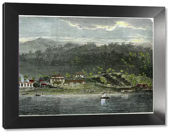 The town of Morant, Morant Bay, Jamaica, c1880