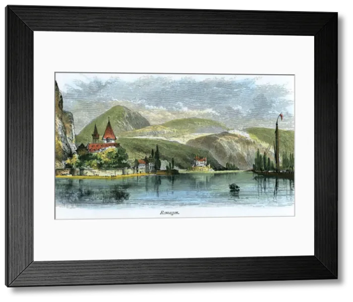 Framed Print : Remagen, Germany, c1875 Framed Print : Remagen, Germany, c1875