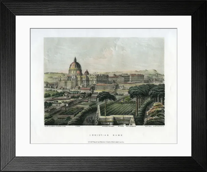 Framed Print : Christian Rome, Italy, c1865 Framed Print : Christian Rome, Italy, c1865