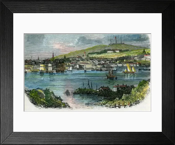 Framed Print : View of Halifax, Nova Scotia, c1870 Framed Print : View of Halifax, Nova Scotia, c1870