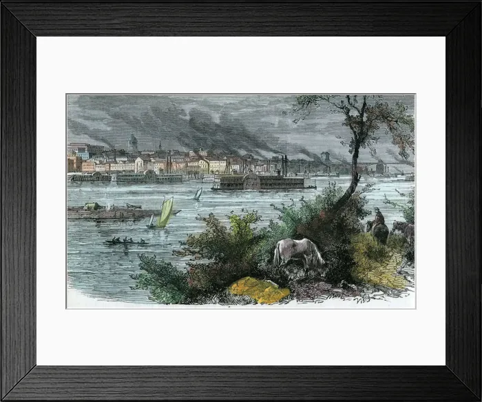 Framed Print : View of St Louis, Missouri, USA, c1880 Framed Print : View of St Louis, Missouri, USA, c1880