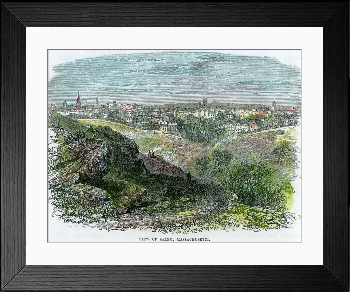 Framed Print : View of Salem, Massachusetts, USA, c1860 Framed Print : View of Salem, Massachusetts, USA, c1860