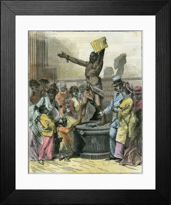 Framed Print : The Freed Slave, statue in Memorial Hall, Centennial Exhibition, Philadelphia, USA, c1876 Framed Print : The Freed Slave, statue in Memorial Hall, Centennial Exhibition, Philadelphia, USA, c1876