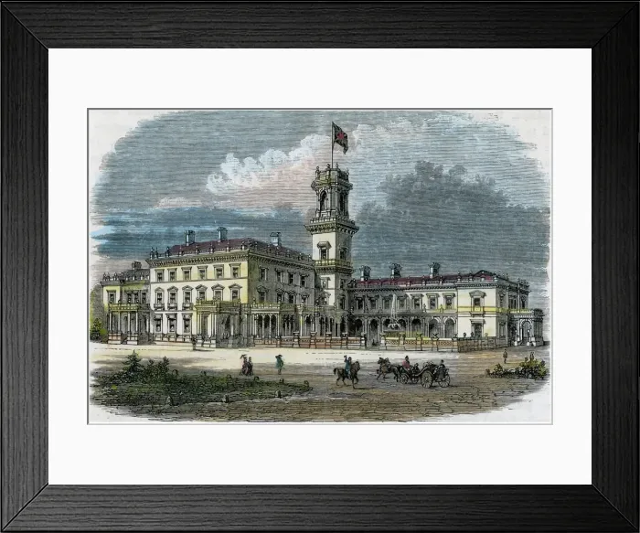 Framed Print : Government House, Melbourne, Victoria, Australia, c1880 Framed Print : Government House, Melbourne, Victoria, Australia, c1880