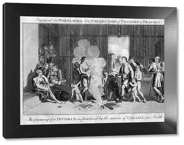 The Ceremony of a Divorce, as practised by the natives of Canada, in North America, c1760