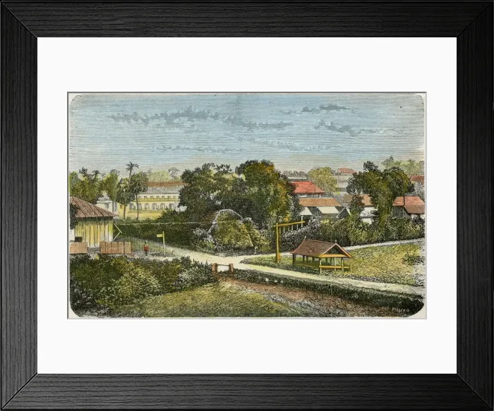Framed Print : Tonga, c1885. Artist: Canedi Barberis Framed Print : Tonga, c1885. Artist: Canedi Barberis
