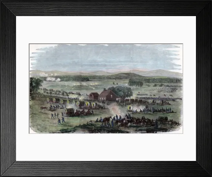 Framed Print : Night of the Battle Cedar Mountain, Culpeper County, Virginia, American Civil War, 9 August 1862