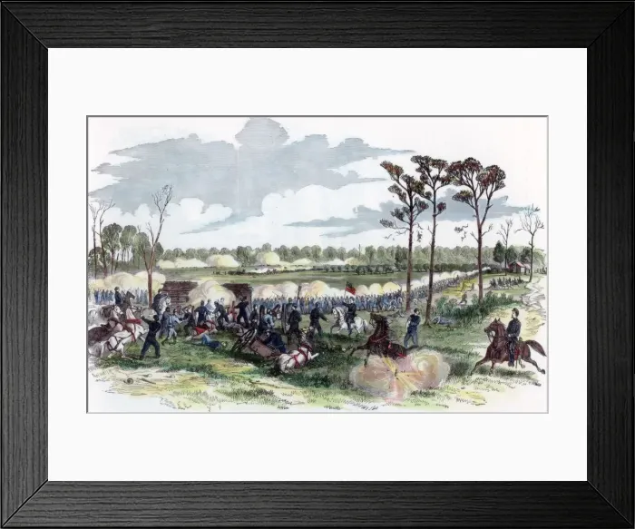 Framed Print : Battle of Shiloh, Tennessee, American Civil War, 6 April 1862 Framed Print : Battle of Shiloh, Tennessee, American Civil War, 6 April 1862
