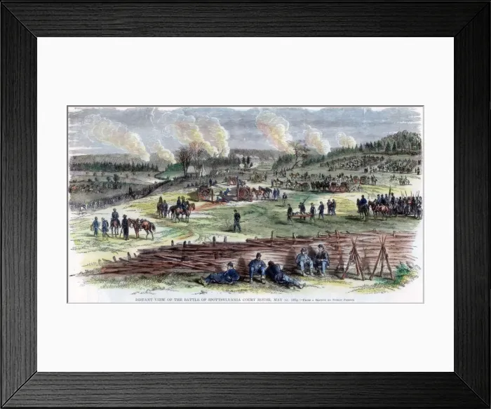 Framed Print : Battle of Spotsylvania Court House, Virginia, American Civil War, 12 May 1864 Framed Print : Battle of Spotsylvania Court House, Virginia, American Civil War, 12 May 1864