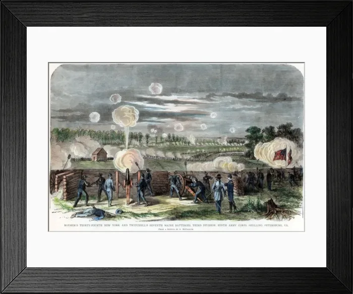 Framed Print : Siege of Petersburg, Virginia, American Civil War, c1864-c1865 Framed Print : Siege of Petersburg, Virginia, American Civil War, c1864-c1865