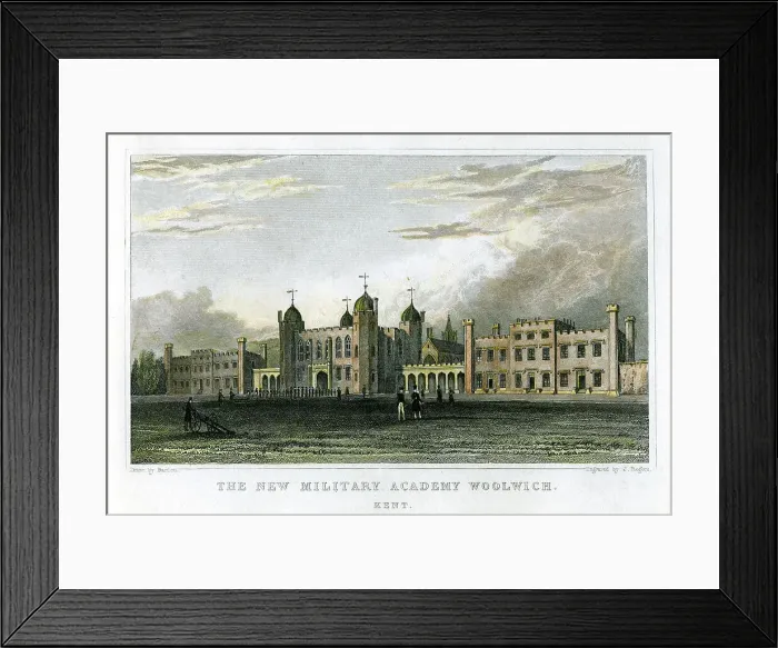 Framed Print : The New Military Academy Woolwich, Kent, c1829. Artist: J Rogers Framed Print : The New Military Academy Woolwich, Kent, c1829. Artist: J Rogers