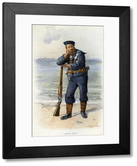 Framed Print : Landing Order, c1890-c1893. Artist: William Christian Symons Framed Print : Landing Order, c1890-c1893. Artist: William Christian Symons