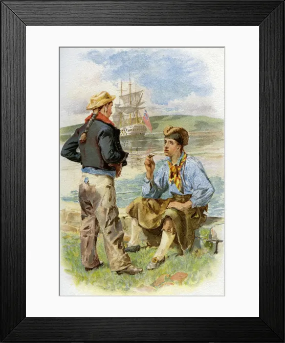 Framed Print : Royal Navy sailors, 18th century (c1890-c1893) Framed Print : Royal Navy sailors, 18th century (c1890-c1893)