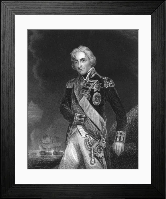 Framed Print : Horatio Nelson, 1st Viscount Nelson, English naval commander, c1798-c1805 (c1857). Artist: J Rogers Framed Print : Horatio Nelson, 1st Viscount Nelson, English naval commander, c1798-c1805 (c1857). Artist: J Rogers
