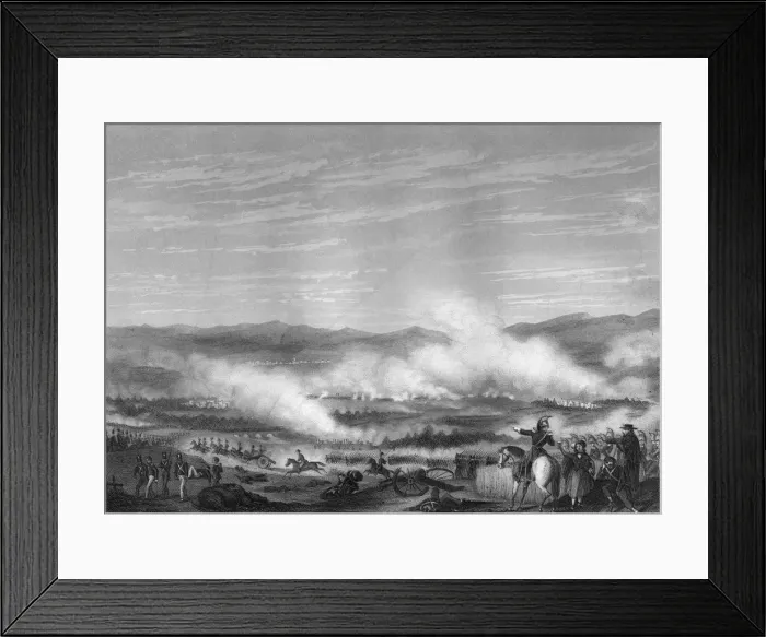 Framed Print : Battle of Vitoria, 21 June 1813 (c1857). Artist: DJ Pound Framed Print : Battle of Vitoria, 21 June 1813 (c1857). Artist: DJ Pound