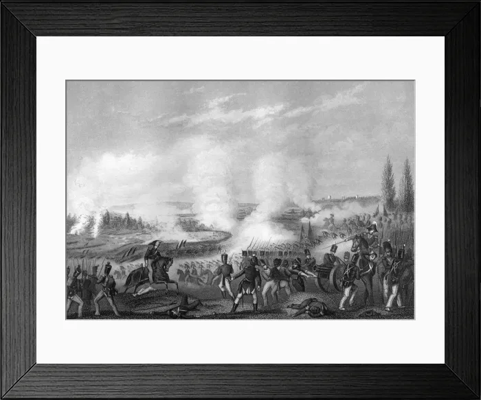 Framed Print : Battle of Talavera, Spain, 27-28 July 1809 (c1857). Artist: DJ Pound Framed Print : Battle of Talavera, Spain, 27-28 July 1809 (c1857). Artist: DJ Pound