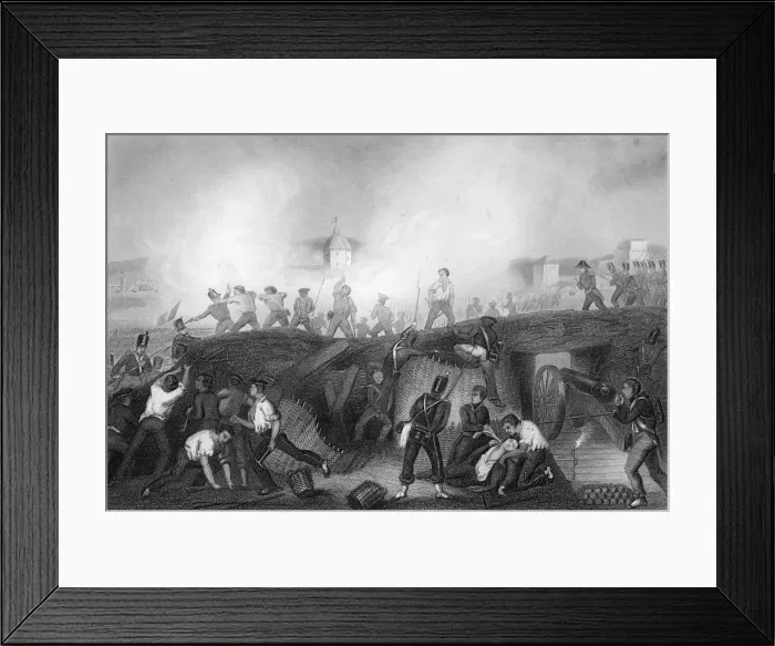 Framed Print : Capture of Ciudad Rodrigo, Spain, Peninsular War, 1812 (c1857). Artist: DJ Pound Framed Print : Capture of Ciudad Rodrigo, Spain, Peninsular War, 1812 (c1857). Artist: DJ Pound