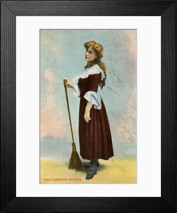 Framed Print : Florence Jackson, British actress, c1908 Framed Print : Florence Jackson, British actress, c1908