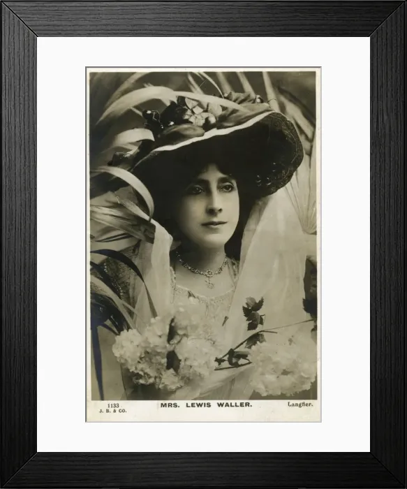Framed Print : Mrs Lewis Waller, English actress, c1906. Artist: Langfier Photo Framed Print : Mrs Lewis Waller, English actress, c1906. Artist: Langfier Photo