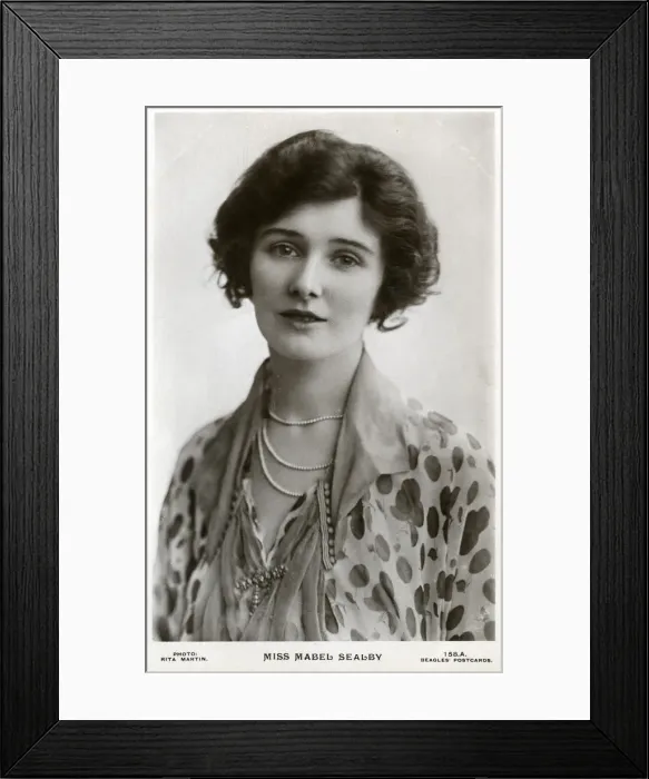 Framed Print : Mabel Sealby, British actress, c1900s-c1910s(?). Artist: Rita Martin Framed Print : Mabel Sealby, British actress, c1900s-c1910s(?). Artist: Rita Martin