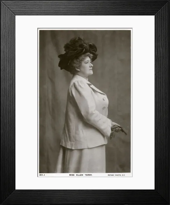 Framed Print : Ellen Terry, British actress, c1900s(?). Artist: Rotary Photo Framed Print : Ellen Terry, British actress, c1900s(?). Artist: Rotary Photo