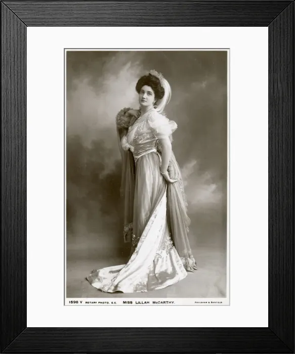 Framed Print : Lillah McCarthy, British actress and theatrical manager, c1900s(?). Artist: Rotary Photo Framed Print : Lillah McCarthy, British actress and theatrical manager, c1900s(?). Artist: Rotary Photo