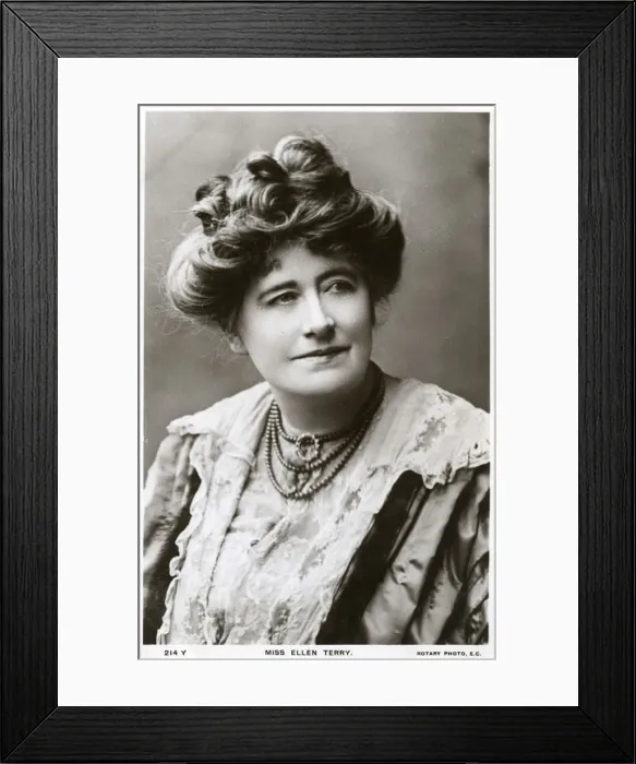 Framed Print : Ellen Terry, British actress, c1900s(?). Artist: Rotary Photo Framed Print : Ellen Terry, British actress, c1900s(?). Artist: Rotary Photo