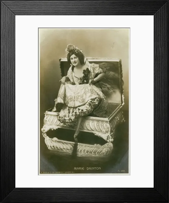 Framed Print : Marie Dainton, British actress, c1906. Artist: R Dunn and Co Framed Print : Marie Dainton, British actress, c1906. Artist: R Dunn and Co