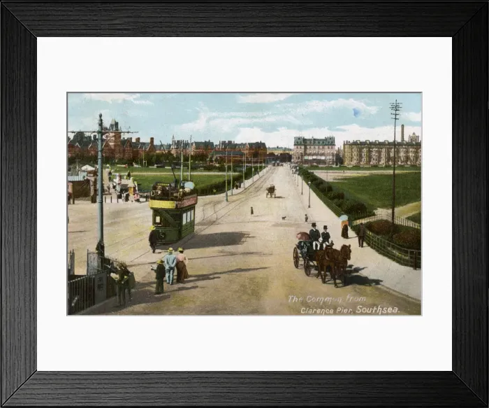 Framed Print : The Common from Clarence Pier, Southsea, Hampshire, c1904 Framed Print : The Common from Clarence Pier, Southsea, Hampshire, c1904