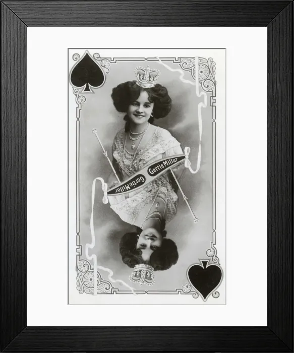 Framed Print : Gertie Millar, British actress and singer, c1905. Artist: Rotary Photo Framed Print : Gertie Millar, British actress and singer, c1905. Artist: Rotary Photo