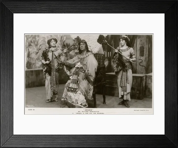 Framed Print : Members of the cast of Amasis, c1906. Artist: Rotary Photo Framed Print : Members of the cast of Amasis, c1906. Artist: Rotary Photo