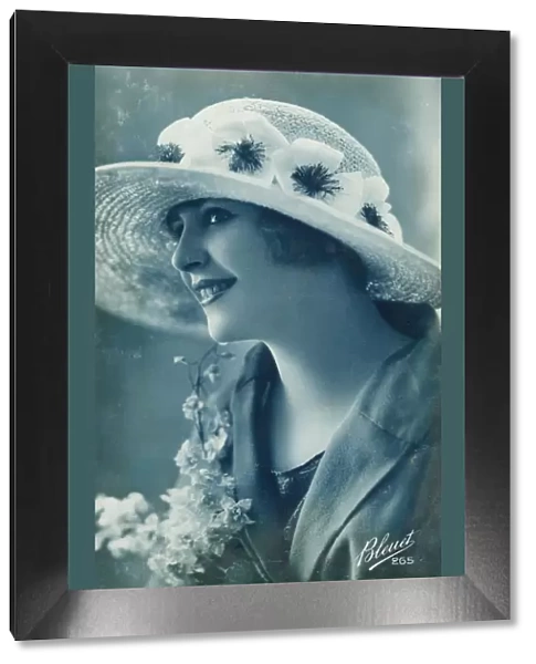 Woman wearing a hat, c1910s-c1920s(?). Artist: Bleuet