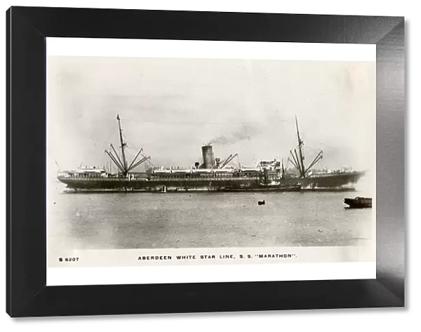 SS Marathon, Aberdeen White Star Line steamship, c1903-c1920(?). Artist: Kingsway