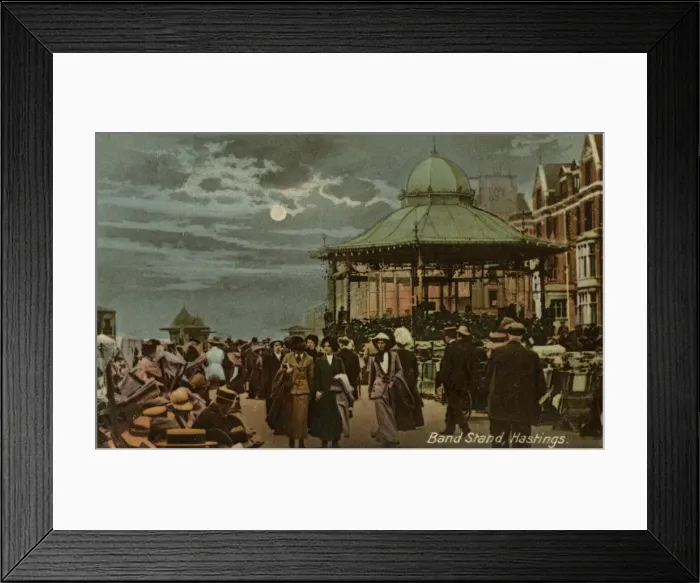 Framed Print : Band stand, Hastings, Sussex, c1914. Artist: Milton Framed Print : Band stand, Hastings, Sussex, c1914. Artist: Milton