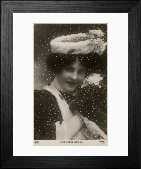 Framed Print : Madge Lessing, German actress, c1906 Framed Print : Madge Lessing, German actress, c1906