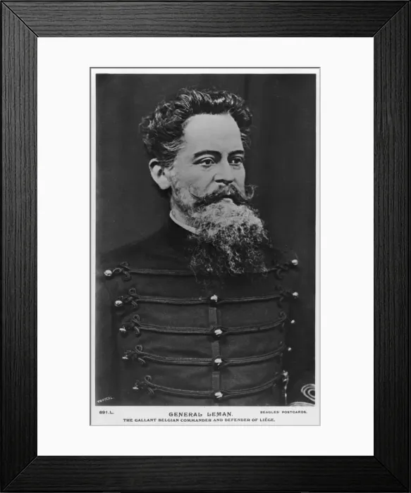 Framed Print : General Leman, the gallant Belgian commander and defender of Liege, c1914-c1918. Artist: Topical Press Agency Framed Print : General Leman, the gallant Belgian commander and defender of Liege, c1914-c1918. Artist: Topical Press Agency