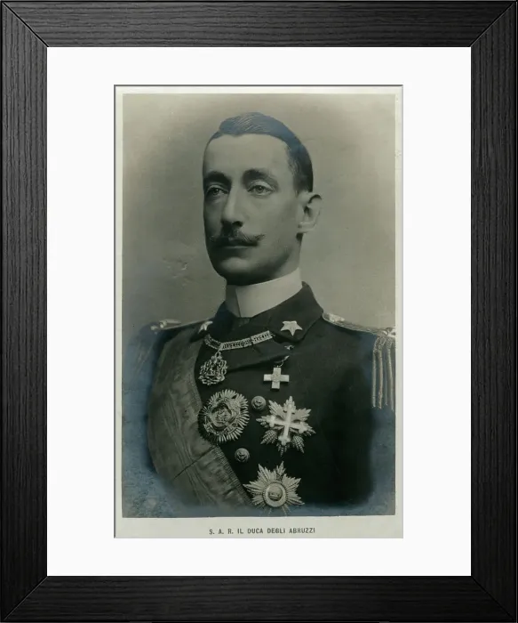 Framed Print : The Duke of the Abruzzi, Italian mountaineer and explorer, c1910s(?) Framed Print : The Duke of the Abruzzi, Italian mountaineer and explorer, c1910s(?)