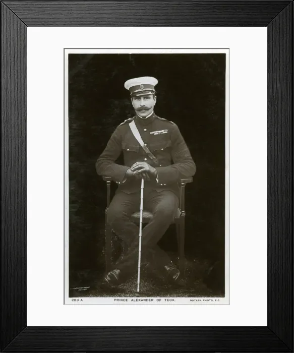 Framed Print : Prince Alexander of Teck, c1900s(?). Artist: Rotary Photo Framed Print : Prince Alexander of Teck, c1900s(?). Artist: Rotary Photo
