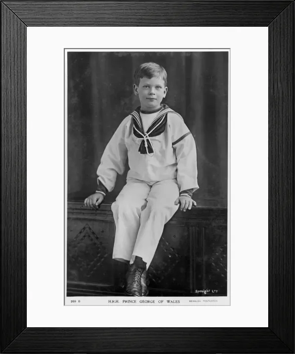 Framed Print : Prince George of Wales, c1900s(?). Artist: Speaight Framed Print : Prince George of Wales, c1900s(?). Artist: Speaight