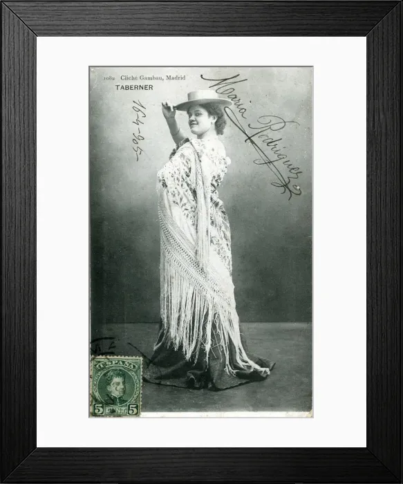Framed Print : Maria Rodriguez, Spanish actress, 1905 Framed Print : Maria Rodriguez, Spanish actress, 1905