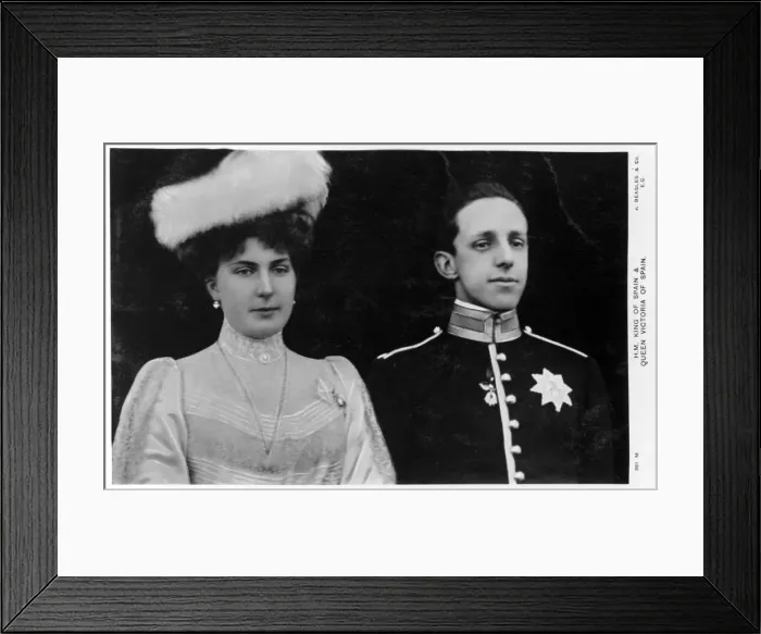 Framed Print : The King and Queen of Spain, c1900s-c1910s(?) Framed Print : The King and Queen of Spain, c1900s-c1910s(?)