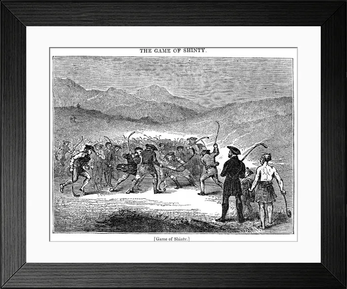 Framed Print : The Game of Shinty, 18th or 19th century Framed Print : The Game of Shinty, 18th or 19th century