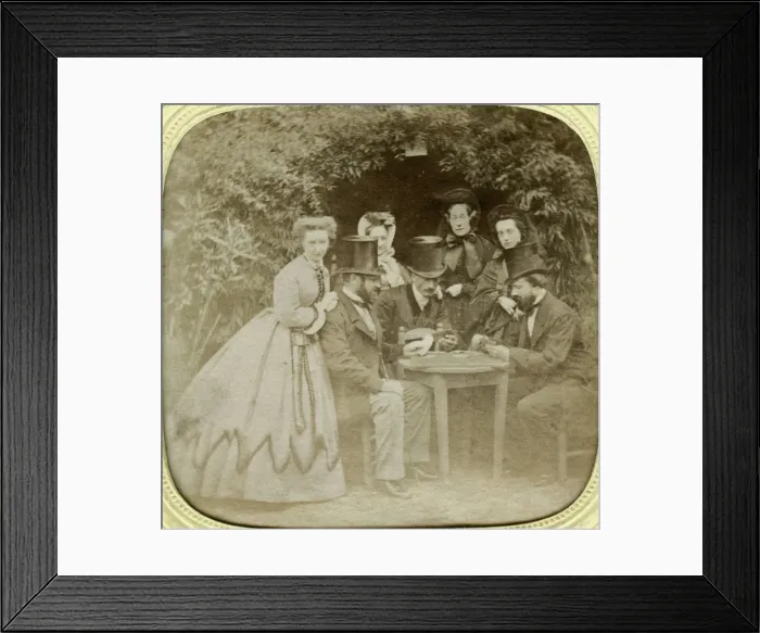 Framed Print : The Card Game, c1850 Framed Print : The Card Game, c1850