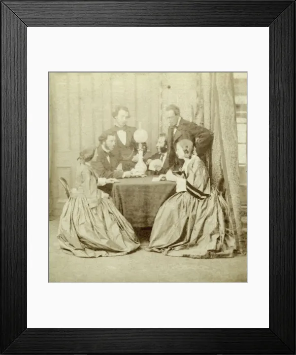 Framed Print : A Game of Cards, 19th century Framed Print : A Game of Cards, 19th century
