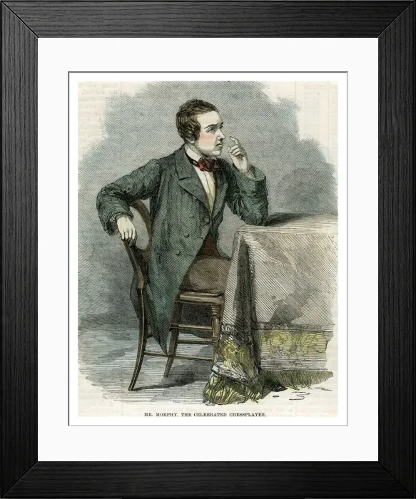 Framed Print : Mr Morphy, the Celebrated Chessplayer, 19th century Framed Print : Mr Morphy, the Celebrated Chessplayer, 19th century