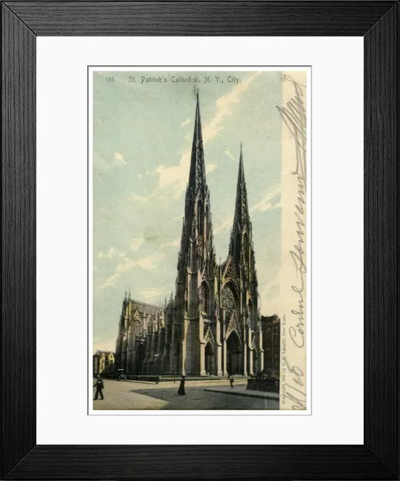 Framed Print : St Patricks Cathedral, New York City, New York, USA, 1902 Framed Print : St Patricks Cathedral, New York City, New York, USA, 1902