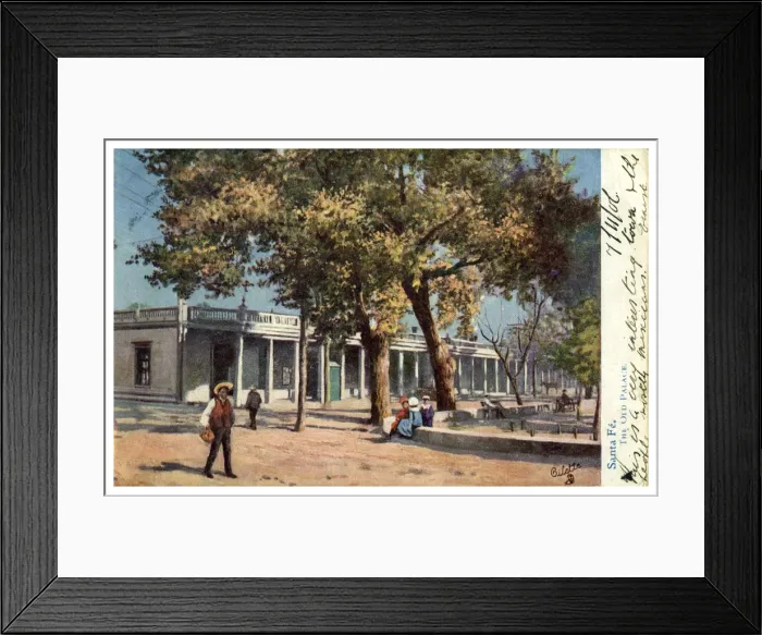Framed Print : The Old Palace, Santa Fe, New Mexico, USA, c1900s. Artist: Gilette Framed Print : The Old Palace, Santa Fe, New Mexico, USA, c1900s. Artist: Gilette